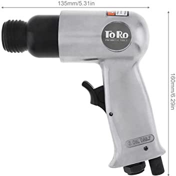 Drucklufthammer-Set, 9150 160mm Professionelle Handheld Pistole Gasschaufeln Super Duty Air Hammer Kleiner Rostentferner Schneiden Pneumatische Werkzeuge, Geringes Gewicht(5 shovel head)