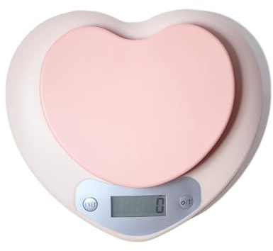 Cute Kitchen Scale, Digital Food Scale with LCD Display, Pink