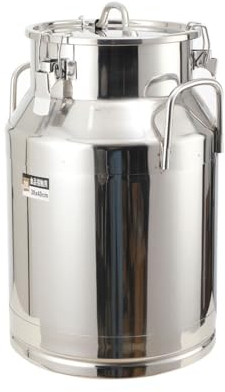 YILIKISS Transportkanne 28L Milchkanne aus Rostfrei 201 Edelstahl Milchkrug Milch Transportkanne Milchbehälter für Wein Die Aufbewahrung Von Spirituosen, Speiseöl, Tee, Milch Und Vielem Mehr