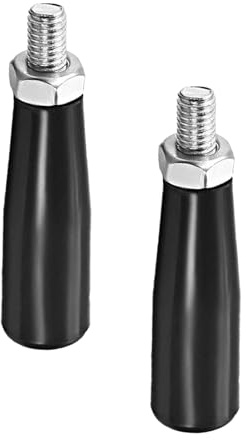 Lot de 2 poignées de serrage - Boutons à vis filetés M8 - Poignée de manivelle de rechange pour machine de fraisage de tour industrielle