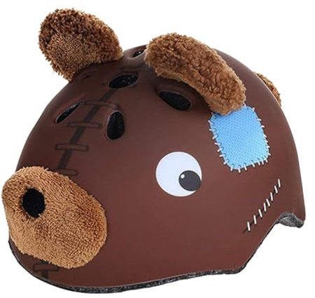 Abaodam Casco De Bicicleta De Montaña y Patineta para Niños Pequeño 50-54 Cm Diseño De Oso Ligero Transpirable para Ciclismo y Actividades Al Aire Libre