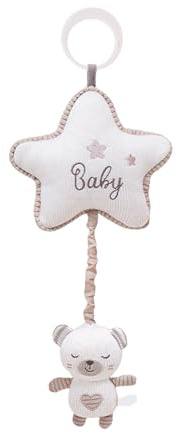 Giocattolo sonaglio per culla del bambino | sonaglio coniglio agganciabile per passeggino | peluche educativo con scatola musicale ninna ninna per carrozzina e culla
