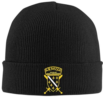 Cappelli a berretto dell'Esercito della Repubblica della Bosnia ed Erzegovina, cappelli a cappellino da cappuccio femminile maschile casual Kpop con cappelli a maglia, cappelli elastici termici