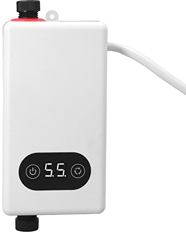 Scaldabagno Elettrico, Scaldabagno Istantaneo, 220V 3400W Conversione di Frequenza Scaldabagno Elettrico Senza Serbatoio a Temperatura Costante con Funzione di Memoria, Protezione Anti-perdite