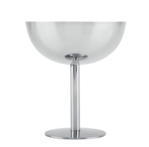 VIFERR Taza de Helado de Acero Inoxidable, Cuencos para Servir Postres, Copas de Cóctel, Cuencos para Sorbetes, Herramientas de Barra de Metal para Ensalada, Fruta, Pudín, Aperitivos(A)
