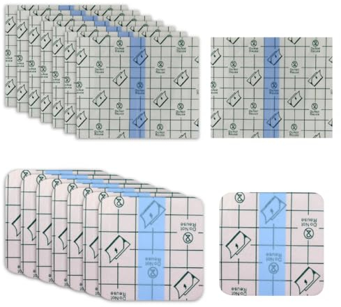 JTKREW 40 Pièces Transparent Adhésif Médical Bandag, Bandage Transparent Imperméable,Pansement De Film, Bandage Adhésif Extensible, Pansement Etanche pour Sport, Douches, Protéger Tatouage