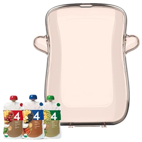 Support de poche à presser pour bébé, portable, anti-compression, support de boîte à lait, réutilisable, anti-déversement, pochette à fruits sans pression pour boîtes à boissons