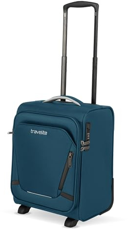 Travelite Handgepäck Trolley klein, Jetpack S Wings, Weichschale, 40x30x25 cm, Ultraleicht 1,8 kg, mit 2 Rollen & Zahlenschloss – Koffer passend für Eurowings, vueling, Wizz