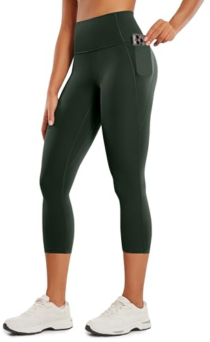 CRZ YOGA Butterluxe Capris con Bolsillos 53cm Leyenda Verde 38