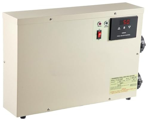 Elektrisk poolvärmare, 11KW digital varmvattenberedare med intelligent styrning, automatisk uppvärmning, justerbar temperatur, for hemmaspa, hotelldusch
