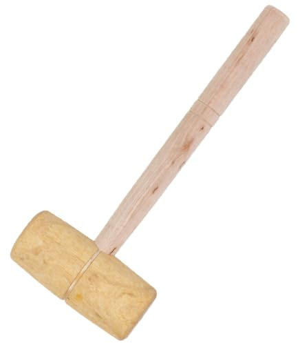 Ipetboom Petit Maillet En Bois Pour Travail Du Cuir Et Bois, Outil Polyvalent Compact Finition Lisse Pour Artisanat Et Bricolage