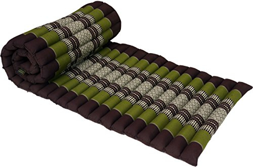 Guru-Shop Estera Enrollable Tailandesa con Relleno de Kapok, Algodón, 4x55x180 cm, Colchonetas Tailandesas/Colchonetas Para Tumbonas