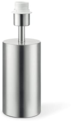 Home Sweet Home Lampada da tavolo moderna piede Cannes per paralume | lampada | 11/11/32cm | Acciaio spazzolato | base lampada da tavolo | Metallo | E27 | per paralume | lampada max.35cm