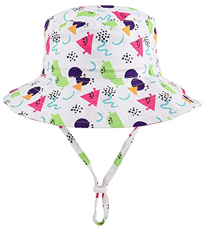 LACOFIA Småbarn solhatt unisex barn sommar mössa hatt för strand simning pool brett brätte/snabbtorkande, B-vattenmelon, 6-24 månader