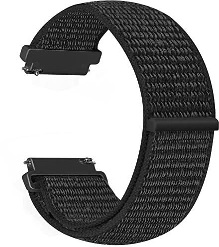 Vodtian 20mm Nylon Armband Kompatibel mit Samsung Galaxy Watch 7/6/5/4/FE 40mm 44mm/Galaxy Watch 5 Pro 45mm/ 6 Classic/ 4 Classic/Active 2/Garmin vivoactive 6/5,Uhrenarmband für Damen Herre