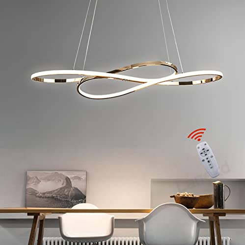LED-pendellampa för matbord, matsal, hängande lampa, dimbar med fjärrkontroll, för kök och vardagsrum, modern ljuskrona, justerbar höjd, för kök, vardagsrum, sovrum, soffbord, dekoration, taklampa
