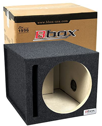 Atrend 12SMV 12 Ventilated Subwoofer Box - Premium Car Audio Subwoofer Enclosure with Airtight MDF Cabinet and Recessed Side Panels