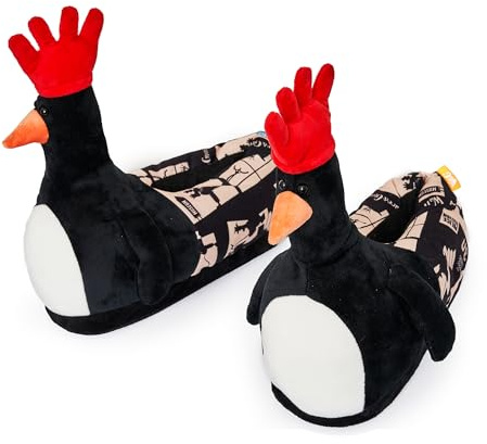 Coddies Feathers McGraw Slippers - Wallace & Gromit Slippers - Plush Penguin Gag Gifts for Her & Him - Silly Gifts (8.5-11 UK, 40-45 EU, LARGE)