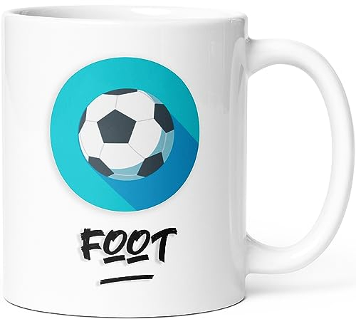 Luigi Collection Mug Foot Sport Tasse Message Humour Drôle. Idée Cadeau Original Ami Collègue Homme Femme Frère Sœur Enfant Football Pour Anniversaire Noël Fête. Souriez dès le Réveil.