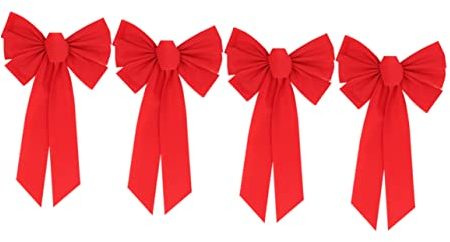 IMIKEYA Vielseitige Weihnachtsbaumschleifen Rote Flanellschleifen Festliche Dekoration Für Veranstaltungen Zu Hause