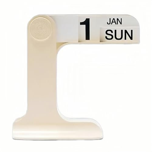 Beleda Ewiger Flip-Kalender, Schreibtischkalender 2025–2026 für das tägliche Büro, Heimdekoration, Schreibtisch-Ornament, Schreibtischzubehör, Heimbüro-Dekoration, monatlich, wöchentlich, täglich