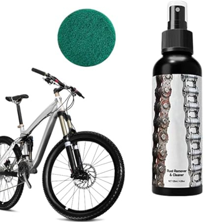 Dissolvant de rouille pour vélo - 16,2 x 3,9 x 3,9 cm - Nettoyant de chaîne de vélo - Spray anti-rouille à action rapide - Spray d'entretien de métallique - Facile à utiliser