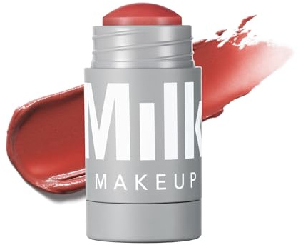 Milk Makeup Lip + Cheek Stick – Buildable Cream Blush + Lip Color w/Hydrating Mango Butter + Avocado Oil for a Natural Flush – Long-Lasting, Multiuse, Vegan Formula – Quirk (Spiced Rose), 0.21 oz