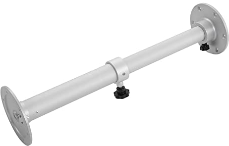 TTOCAR Abnehmbares Tischbein, 445–685 Mm, Höhenverstellbar, Teleskop-Aluminiumlegierung, Mattsilberfarben, Verstellbare Tischbeine für Wohnmobil, Yacht, Wohnmobil