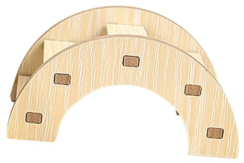 Toddmomy Pont Bois pour Rongeurs Échelle De Formation pour Hamsters Et Cobayes Jouet De Grimpe Bois Naturel Accessoire Pratique pour Animaux De Compagnie
