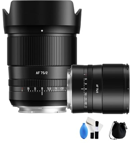 TTArtisan 75mm F2 Full Frame Auto Focus Portrait Lens Large Aperture for Leica for Sigma for Panasonic L Mount Cameras Black