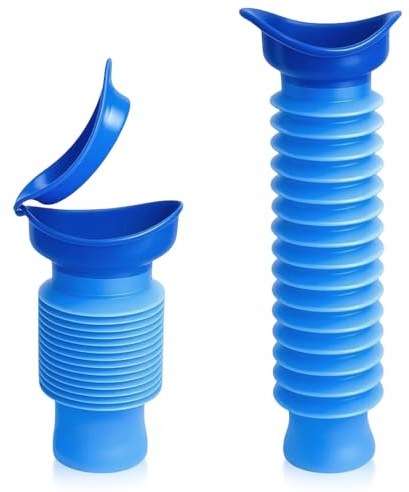 2 bottiglie per orinatoio da viaggio, portatile, da 750 ml, termoretraibile, pieghevole, per campeggio, auto, viaggi, ingorghi stradali e camionisti, ausili per la mobilità, bottiglie di urina maschio