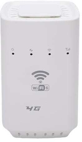 Hidyliu 4G WiFi-router hotspot kompakt trådlös enhet med SIM-kortplats för mobil användning i fordon vit