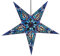 GURU SHOP Faltbarer Advents Leucht Papierstern, Weihnachtsstern 60 cm - Galadriel Blau, Papiersterne 60 cm