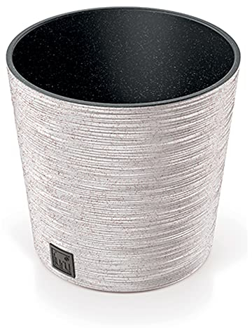 Pot de fleurs avec reserve d´eau 7,5 L blanc - FURU