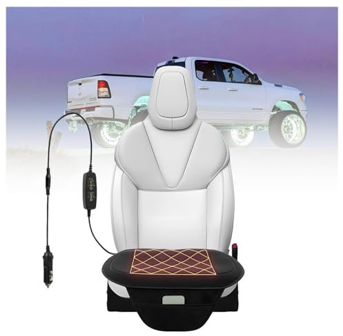 Wizvox Coprisedili Auto Riscaldabili, Due Livelli di Controllo Intelligente Proteggi Sedili Auto, Universale Antiscivolo Copri Sedili per Auto, Regalo,da Uomo,Gesäßpolster