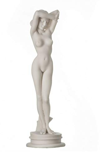 BeautifulGreekStatues Nackte nackt sexy weibliche Frau Aphrodite Alabaster Statue Skulptur 25cm