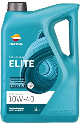 REPSOL aceite lubricante con base sintética para coche ELITE MULTIVÁLVULAS 10W-40 5L