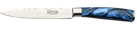 Rockingham Forge Universalmesser, Sunrise Kollektion, 12cm, Blauer Harzgriff, Klinge aus Rostfreiem Stahl, Edelstahl, Geschenkverpackung, RF-2102BL