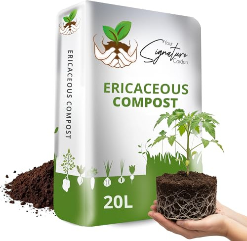Laeto Ericaceous Compost | Organic Acidic Potting Soil for Outdoor Plants | Ideal for Azaleas, Rhododendrons, Blueberries, Camellias & Citrus | Recyclable Bag 50L