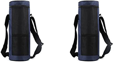 wueiooskj 2 pièces Bouteille d'eau Oxford Sac de Transport 1.5L Pochette de Rangement Grande capacité Manchon de Protection Universel Camping Pique-Nique pêche