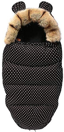 Baby Wrap Swaddle Blanket Sleeping Bag Winter Blanket Warm Wrap Receiving Pram Blankets for Infant Toddler Girls Boys C (A Crib)