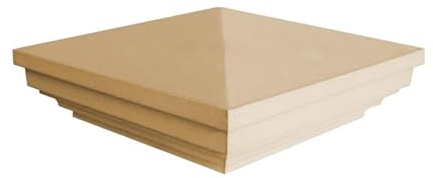 Wentworth Pier Cap 330mm x 330mm, Cast Stone Garden Ornament, 3 Colours: Buff, Natural Portland, Charcoal (Buff)