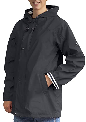 Breizh Ocean - Ciré, Veste Imperméable Femme, du XS au 4XL, Création Française ARMOR - Veste Femme avec Intérieur Rayé de Style Marinière - Manteau Femme