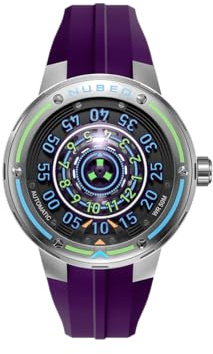 Nubeo Orbiter Montre automatique pour homme 50 mm édition limitée avec bracelet en silicone NB-6117