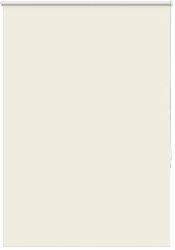 vidaXL Roller Blind - Blackout, Off White, Polyester - 100x130 cm - Easy Install with Screws or Clamping Brackets