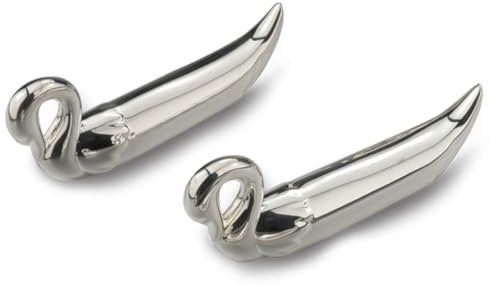SILBERKANNE Messerbänkchen Besteckablage Sschwan L 7,5 cm 2er Set Premium Silber Plated edel versilbert in Top Verarbeitung. Fertig zum verschenken mit schicker Geschenkverpackung
