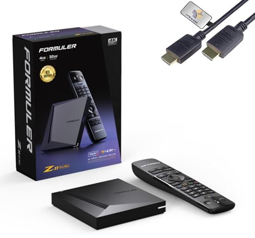 Formuler Z11 PRO MAX 4K BT1 Edition Android 11 OTT Media Player, 4K UHD HDR10+ Smart OTT IP Media Streaming Box, Wifi, BT télécommande, Widevine L1 Support, MYTVOnline3 App, HTS e-com HDMI Cable
