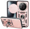 BEEJTUNY Funda para ZTE Nubia Focus Pro 5G con Anillo de 360°, Carcasa Protectora con Cubierta de Lente, Funda Anticaída con Soporte Magnético. Oro Rosa