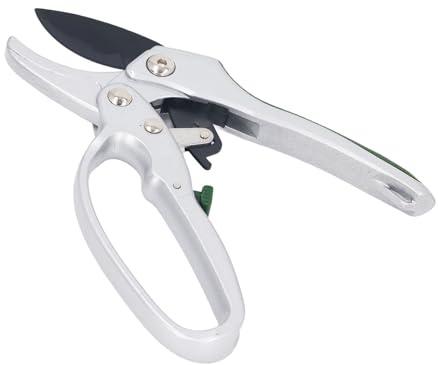 DANAIXZ Professional Pruning Shears SK5 Alloy Steel Blades Ratchet Pulley System Garden Clippers for Heavy Duty Tree Trimming and Plant Pruning