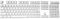 Feicuan Universal 104 Keyset Keycap ABS Colorful Backlit Replacement Key Cap Cover for Mechanical Keyboard - White